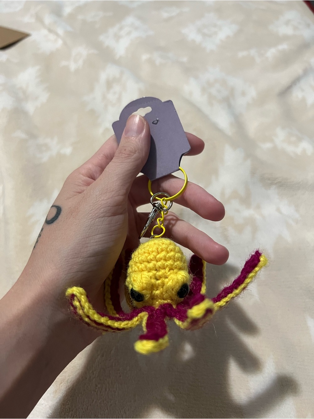 Crocheted Octopus Keychain/Bag Charm 🐙